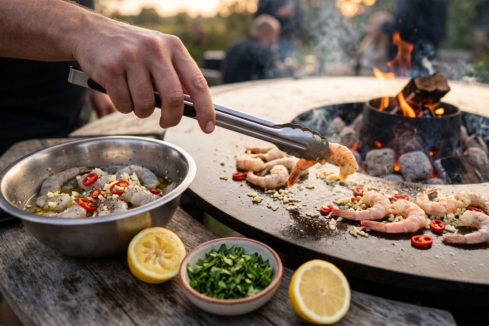 Giant Flames recept gamba's