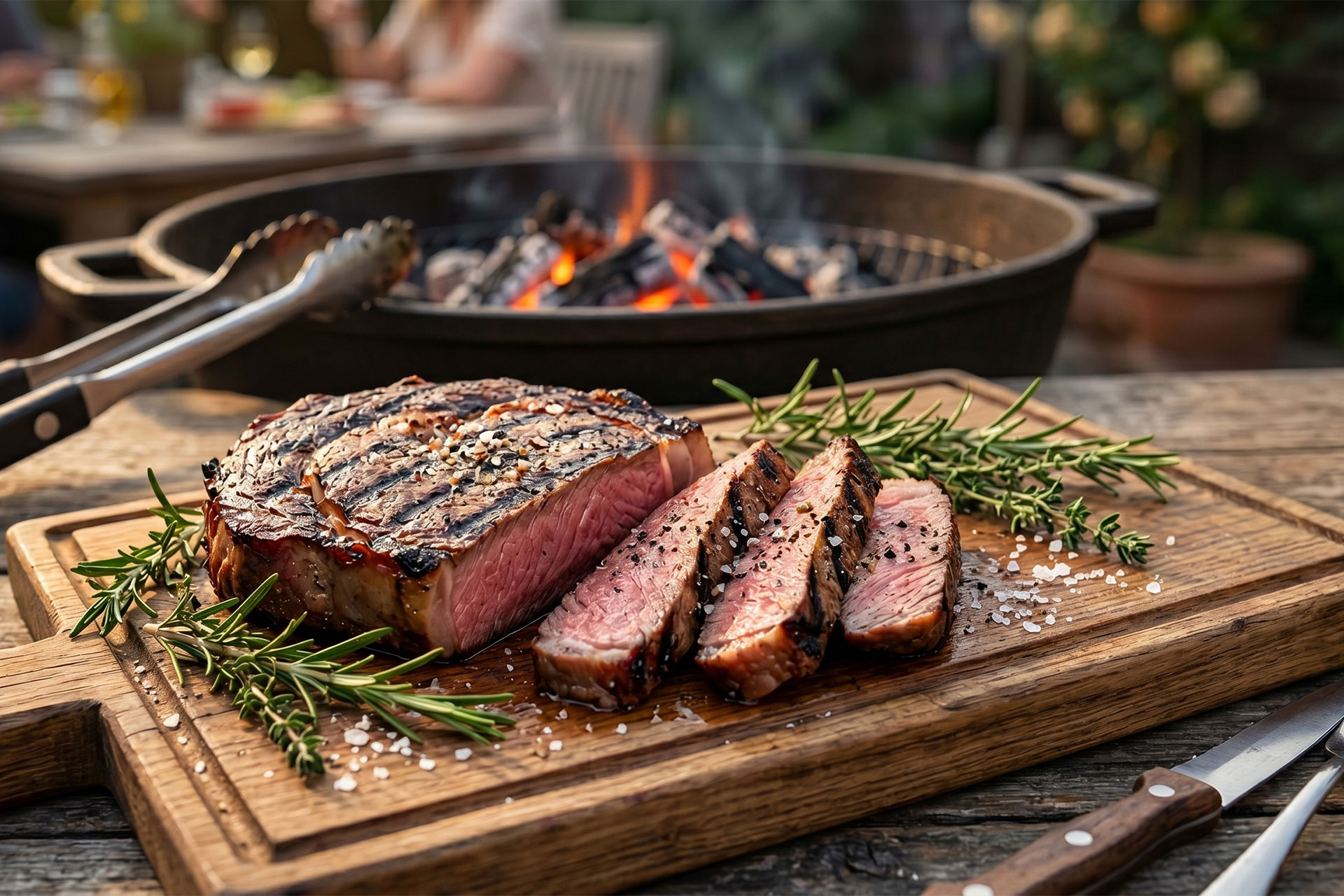 Giant Flames recept smokey ribeye